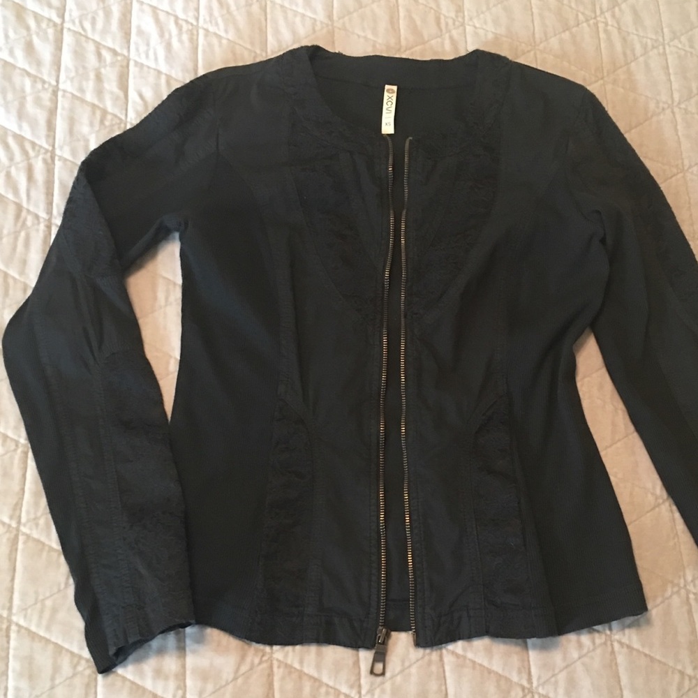 XCVI Zip Up light weight cotton Jacket size XS